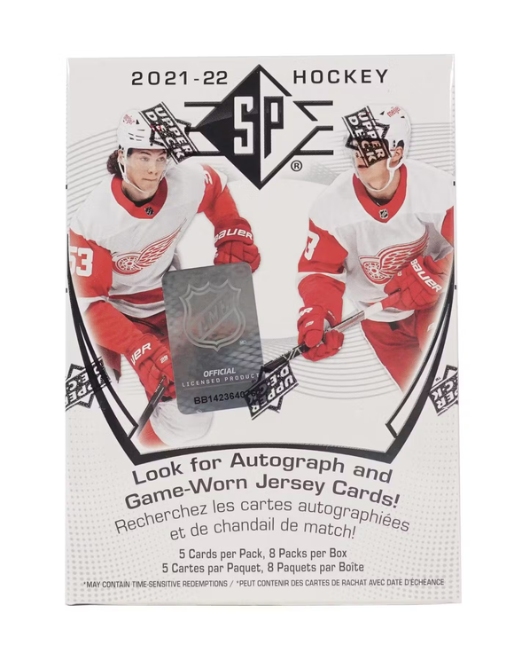 2021-22 Upper Deck SP NHL Hockey - Blaster Box