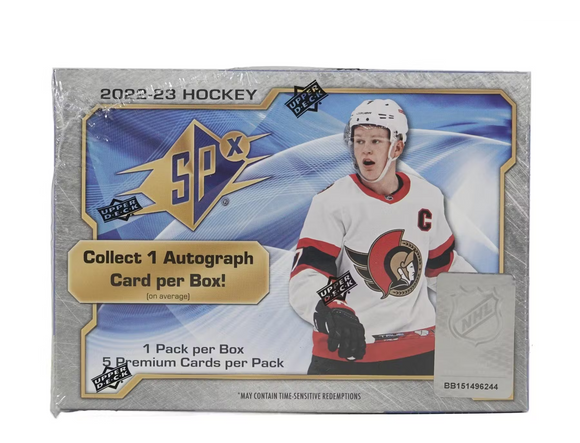 2022-23 Upper Deck SPx NHL Hockey - Hobby Box