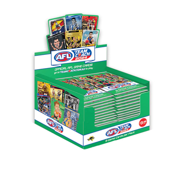 2024 TeamCoach AFL footy cards - Retail Box (36ct)