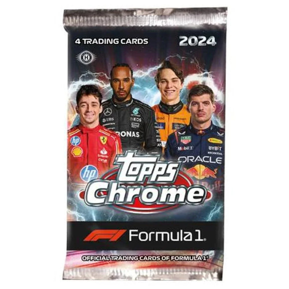 2024 Topps Chrome Formula One (F1) Racing Cards - Qualifying Lap Hobby Pack