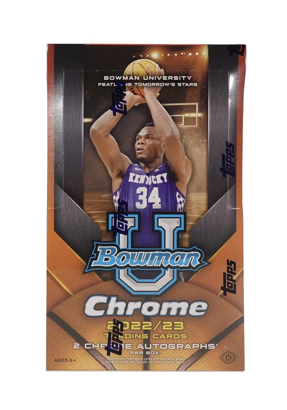 2022-23 Topps Bowman University Chrome Basketball cards - Hobby Box