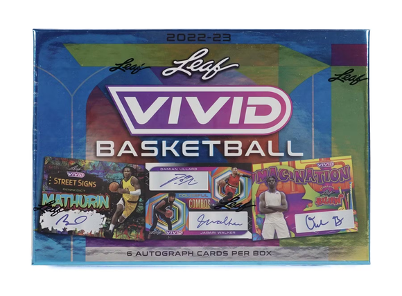 2022-23 Leaf Vivid Basketball cards - Hobby Box