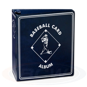 BCW 3" Album Binder, 3-ring, Blue Baseball