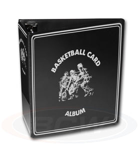 BCW 3" Album Binder, 3-ring, Black, Basketball