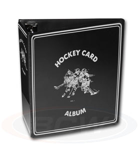 BCW 3" Album Binder, 3-ring, Black, Hockey