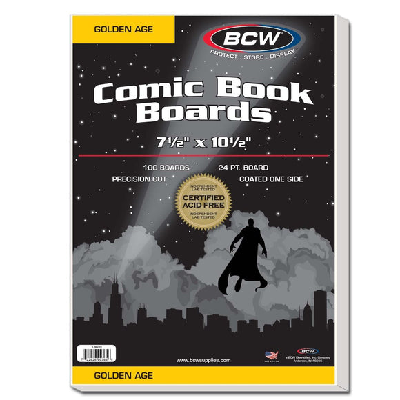 BCW Golden Comic Backing Boards (100ct)