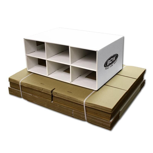 BCW Shoe Box House Cardboard Storage Box - 6 spaces
