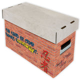 BCW Short Comic Cardboard Storage Box w/ Lid Bricks