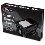BCW Short Comic Book Plastic Storage Bin - Black