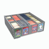 BCW Collectible Card Bin Plastic Storage Box (3,200 ct) - Grey