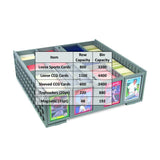 BCW Collectible Card Bin Plastic Storage Box (3,200 ct) - Grey