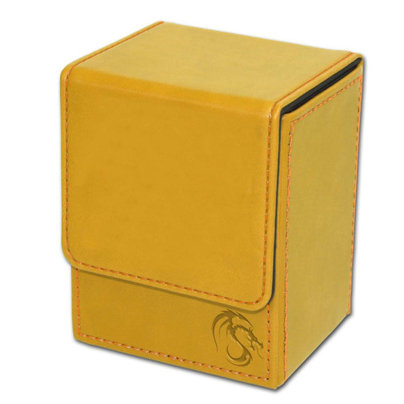 BCW Deck Case LX - CCG Card Storage Case - Yellow