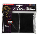 BCW Elite Deck Guards - Gloss Black (80ct)