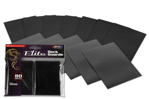 BCW Elite Deck Guards - Gloss Black (80ct)