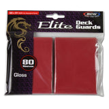 BCW Elite Deck Guards - Gloss Red (80ct)