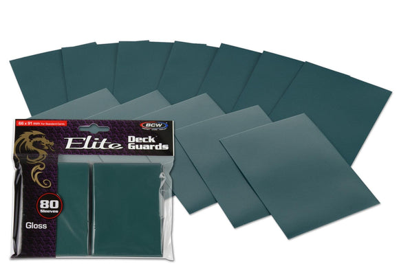 BCW Elite Deck Guards - Gloss Teal (80ct)