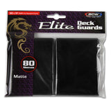 BCW Elite Deck Guards - Matte Black (80ct)