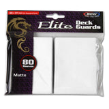 BCW Elite Deck Guards - Matte White (80ct)