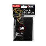 BCW Deck Guards - Double Matte Black (50ct)