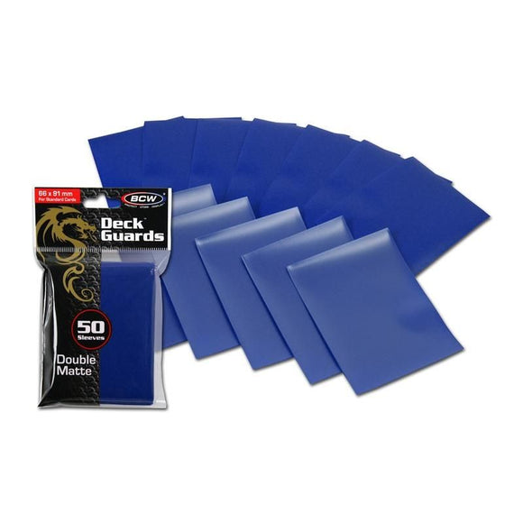 BCW Deck Guards - Double Matte Blue (50ct)