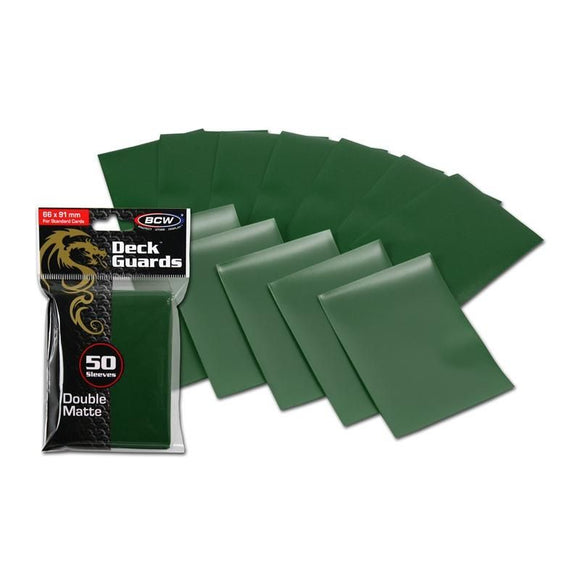 BCW Deck Guards - Double Matte Green (50ct)