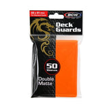 BCW Deck Guards - Double Matte Orange (50ct)