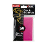 BCW Deck Guards - Double Matte Pink (50ct)
