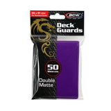 BCW Deck Guards - Double Matte Purple (50ct)