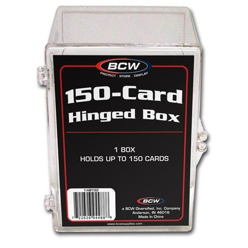 BCW Hinged Plastic Trading Card Case 150ct