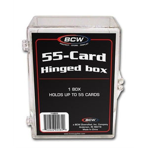 BCW Hinged Plastic Trading Card Case 55ct