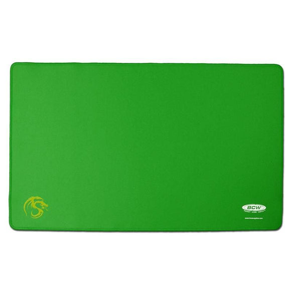 BCW Gaming Playmat w/ Stiched Edging - Green