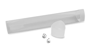 BCW Gaming Playmat Tube w/ Dice Cap - White