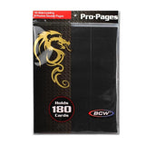 BCW Side-Loading 18-Pocket Pro Pages (10ct) - Black