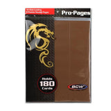 BCW Side-Loading 18-Pocket Pro Pages (10ct) - Brown