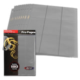 BCW Side-Loading 18-Pocket Pro Pages (10ct) - Grey