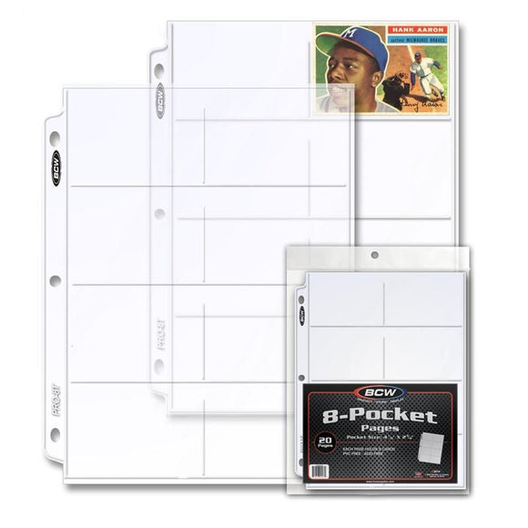 BCW Pro 8-Pocket Pages (20ct)