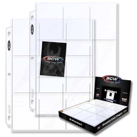 BCW Pro 9-Pocket Pages (100ct)