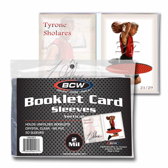 BCW Booklet (Vertical) Card Penny Sleeves 100pt (50ct)