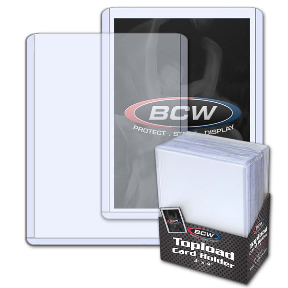 BCW Standard Toploaders 20pt (25ct)