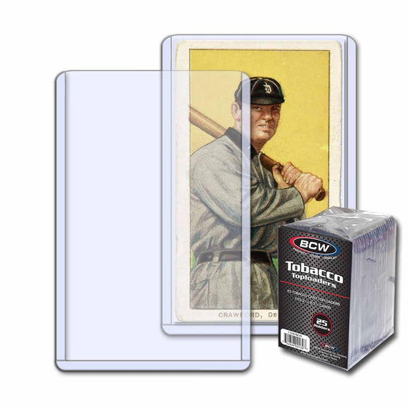 BCW Tobacco Card Toploader (25ct)