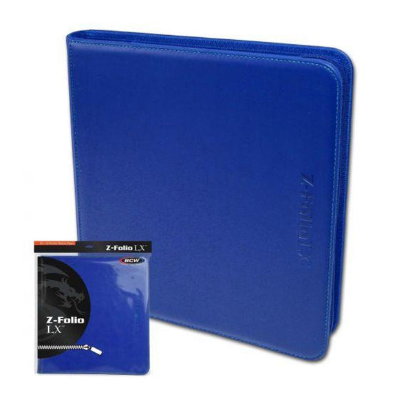 BCW Z-Folio 12-Pocket LX Album Binder - Blue