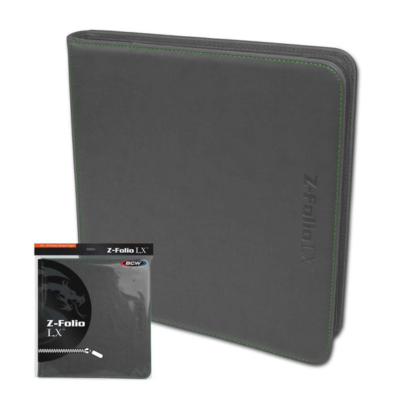 BCW Z-Folio 12-Pocket LX Album Binder - Grey