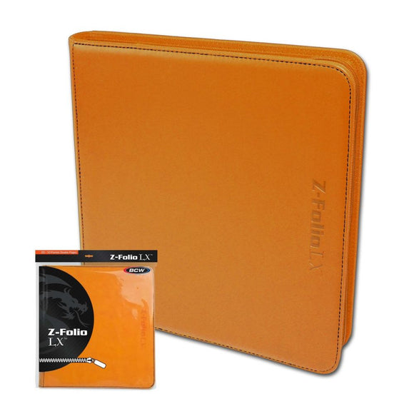 BCW Z-Folio 12-Pocket LX Album Binder - Orange