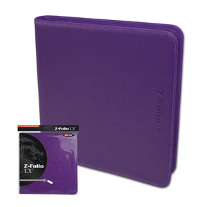BCW Z-Folio 12-Pocket LX Album Binder - Purple