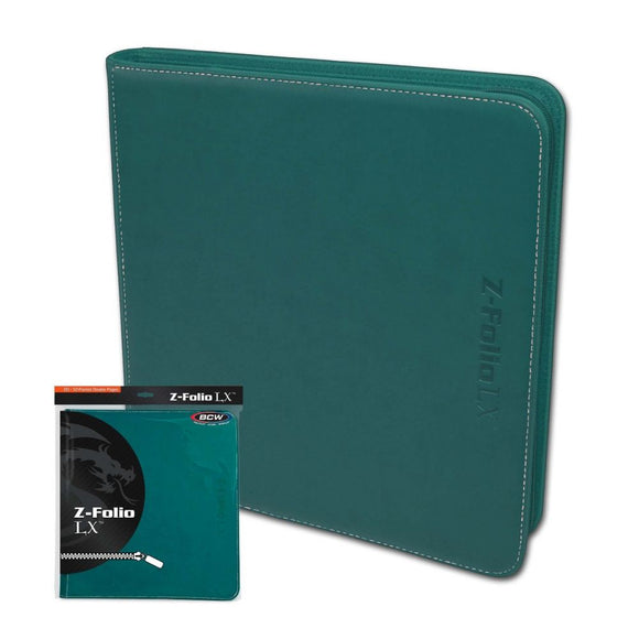 BCW Z-Folio 12-Pocket LX Album Binder - Teal