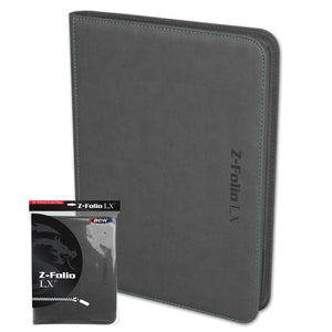 BCW Z-Folio 9-Pocket LX Album Binder - Grey