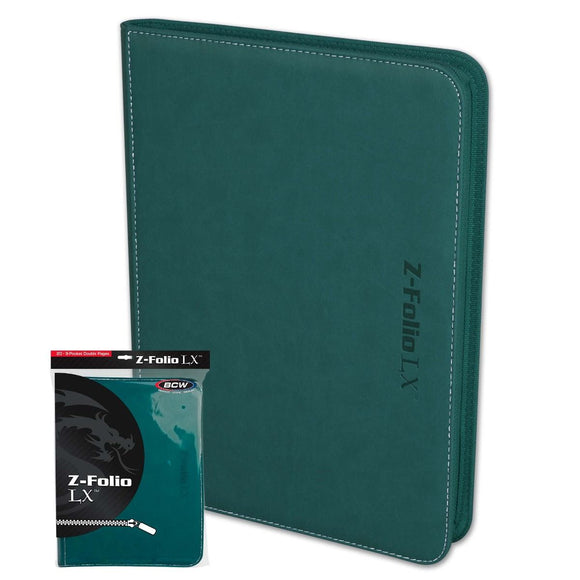 BCW Z-Folio 9-Pocket LX Album Binder - Teal