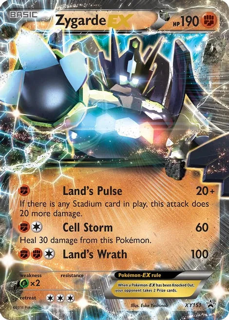 Zygarde EX - Pokemon XY Holo Foil Black Star Promo Ultra Rare #XY151