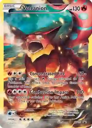 Volcanion - Pokemon XY Black Star Promo FULL ART Holo Foil Ultra Rare #XY185