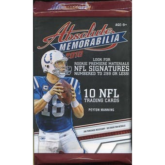 2010 Panini Absolute NFL Football - Retail Pack